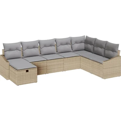 vidaXL Ensemble de Canapés 9 pc polyrotin – 407801 – image 2