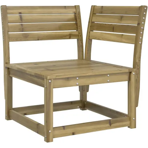 vidaXL Garden Sofa Naturel imprégné Treated solid pine wood – image 2