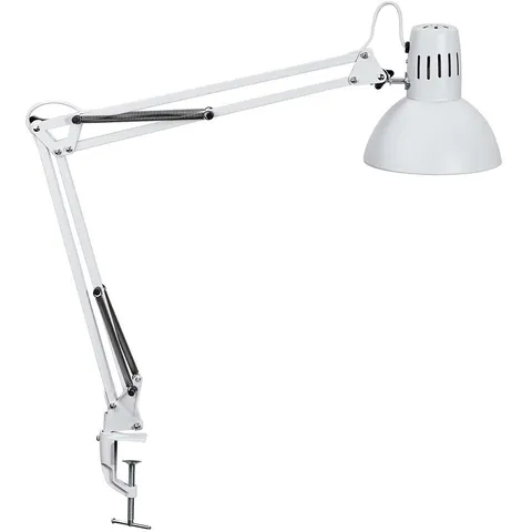 Bureaulamp MAUL Study tafelklem excl.LED lamp E27 wit – afbeelding 2