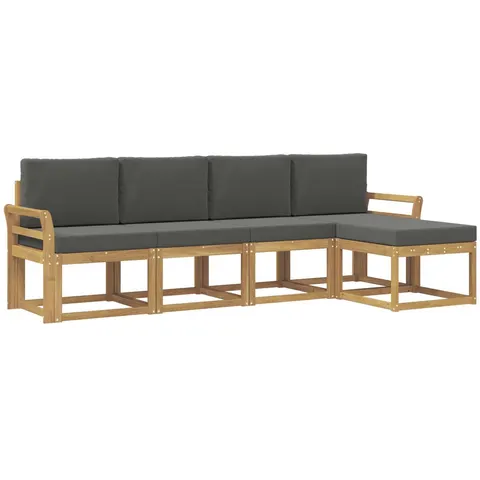 vidaXL Ensemble de canapés d'extérieur 5 pc 5 place – 779991 – image 3