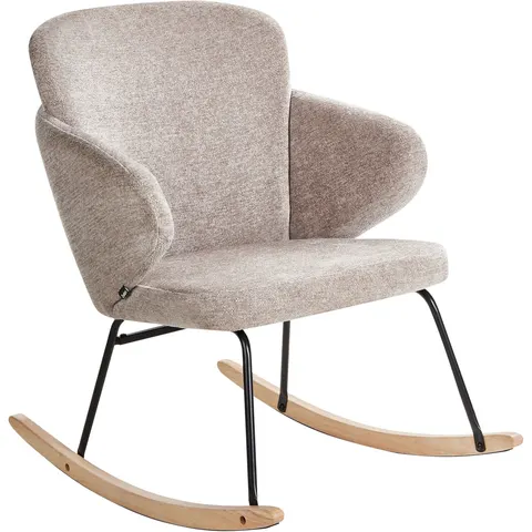 VIKEN - Schommelstoel - Taupe - Polyester – afbeelding 2