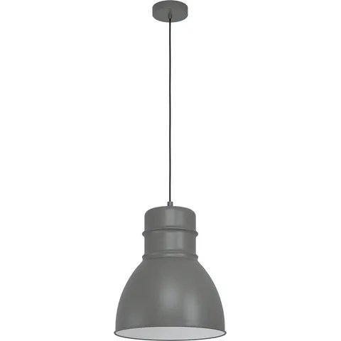 EGLO Ebury Hanglamp - E27 - Ø 38 cm - Grijs/Wit – afbeelding 2