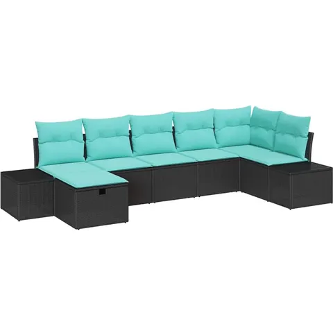 vidaXL Ensemble de Canapés 5 pc polyrotin – 408563 – image 2