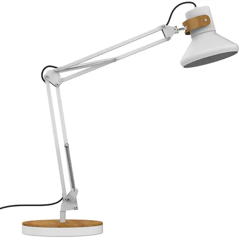 UNILUX Baya bureaulamp wit/bamboe – afbeelding 2