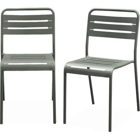 sweeek - Set van 2 tuinstoelen metaal - amélia – 655998 – afbeelding 2