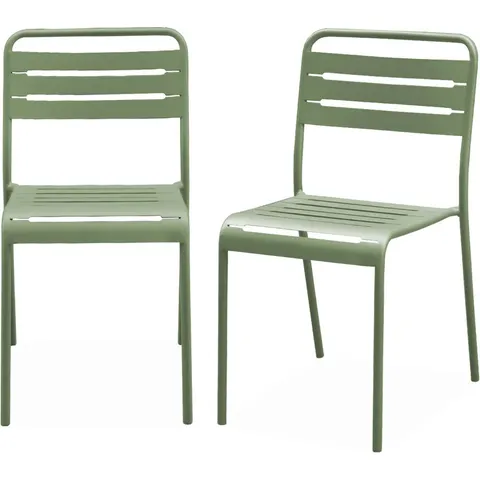 sweeek - Set van 2 tuinstoelen metaal - amélia – 511159 – afbeelding 2