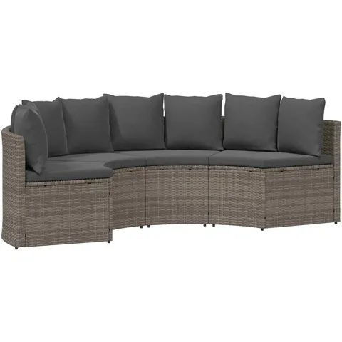 vidaXL Ensemble de Canapés 4 pc Gris – image 2