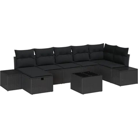 vidaXL Ensemble de Canapés 8 pc polyrotin – 408631 – image 3