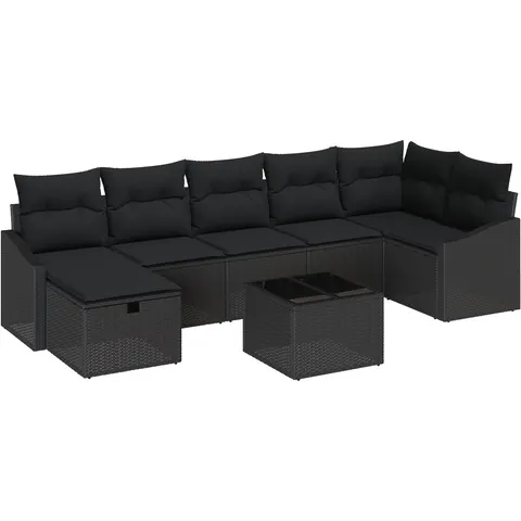 vidaXL Ensemble de Canapés 8 pc polyrotin – 395153 – image 2