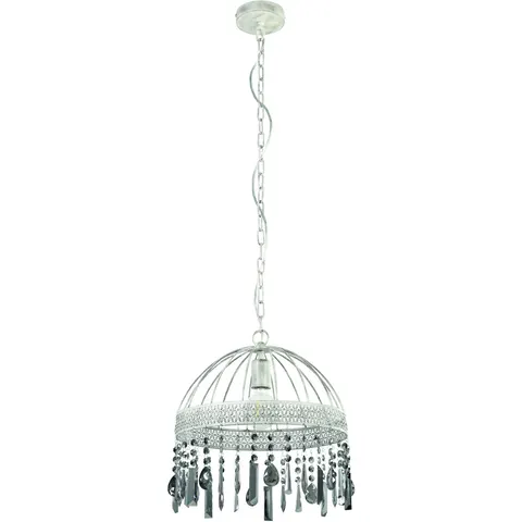 EGLO Steeleville Hanglamp - E27 - Ø 35 cm - Wit|Bruin – afbeelding 2