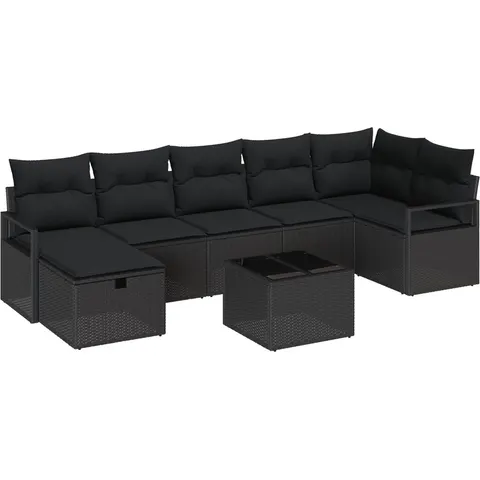vidaXL Ensemble de Canapés 5 pc polyrotin – 406637 – image 2