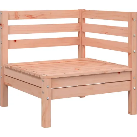 vidaXL Corner Sofa Solid Douglas wood Natural Douglas – image 3