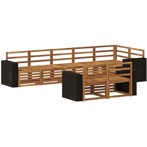 vidaXL Ensemble de canapés d'extérieur 8 pc Polyester – 692498 – image 2