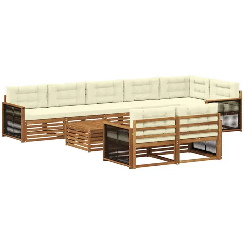 vidaXL Ensemble de canapés d'extérieur 9 pc – 709202 – image 2