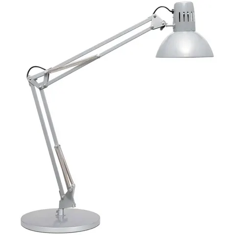 Bureaulamp MAUL Study voet excl.LED lamp E27 zilver – afbeelding 2