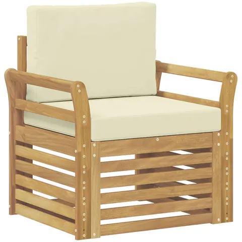 vidaXL Ensemble de canapés d'extérieur Polyester Blanc – 651253 – image 2