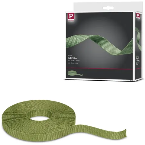 ULine Riem 10m Dacron Textil Koper Groen – afbeelding 2