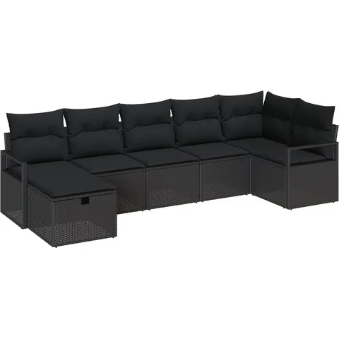 vidaXL Ensemble de Canapés 5 pc polyrotin – 406538 – image 3