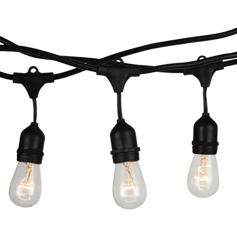 V-TAC VT-713 String Light - LED-lamp - E27 - WP fitting - IP54 - Zwart – afbeelding 2