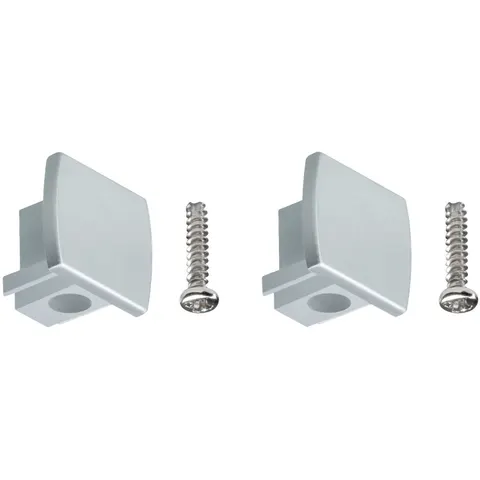 PAULMANN URail eindstuk chroom mat, 2 stuks – afbeelding 2