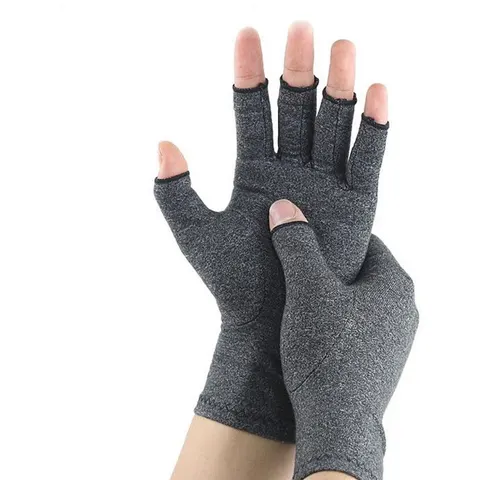 Compressiehandschoenen Grijs L – afbeelding 2
