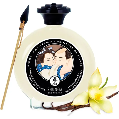 Shunga - Eetbare Bodypaint - Vanilla Chocolate Temptation – afbeelding 2