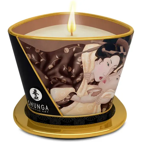 Shunga - Massagekaars - Intoxicating Chocolate – afbeelding 2