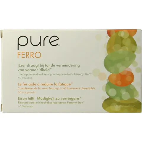 Pure Ferro 60 Tabletten – afbeelding 2