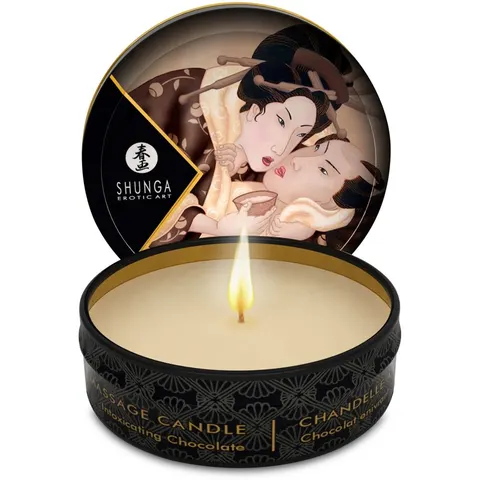 Shunga - Mini Massagekaars - Intoxicating Chocolate – afbeelding 2