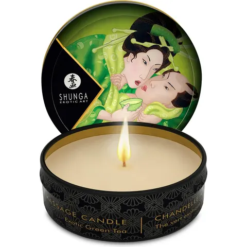 Shunga - Mini Massagekaars - Exotic Green Tea – 30 ml – afbeelding 2