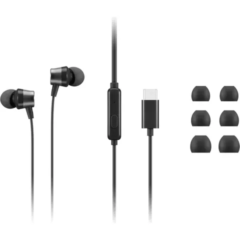 Headphones Lenovo Black – afbeelding 2