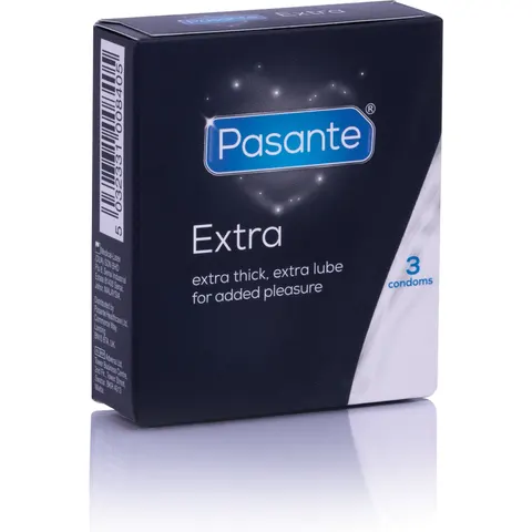 Pasante Extra Condooms - 3 stuks – afbeelding 2