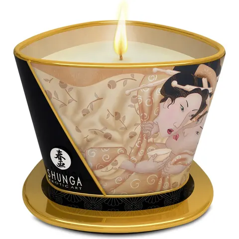 Shunga - Massagekaars - Desire Vanilla – afbeelding 2