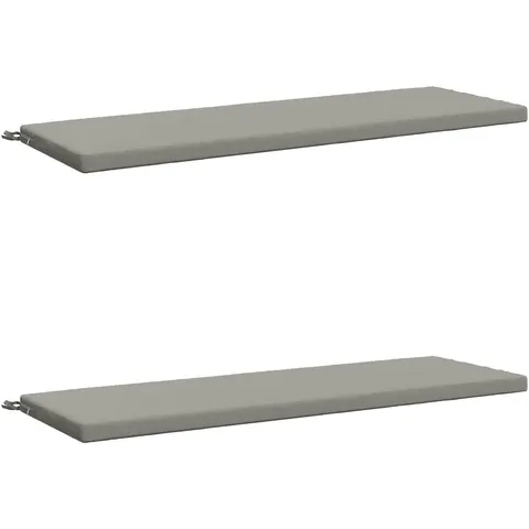 vidaXL Coussins de Banc SOEST 2 pc 100 % polyester Gris – 463108 – image 2