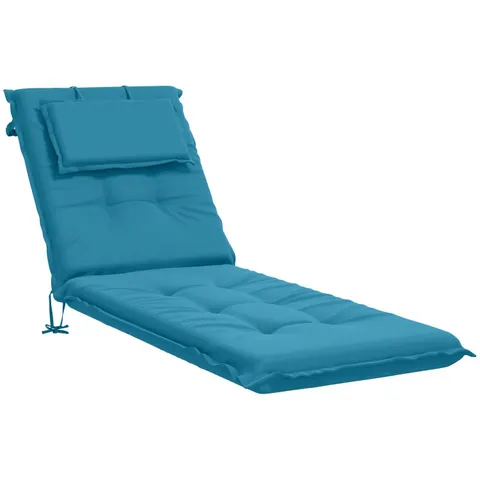 vidaXL Coussin de transat GEMERT 100 % polyester Bleu clair – 443780 – image 2