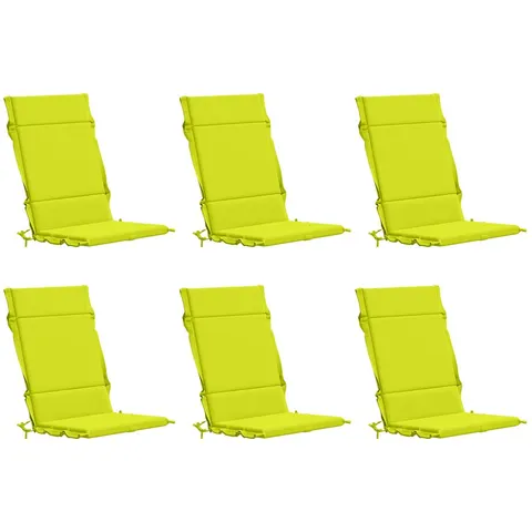 vidaXL Coussin de chaise à dossier haut GEMERT 6 pc 100 % polyester – 432418 – image 3