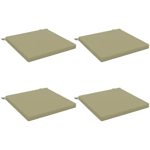 vidaXL Coussins de siège SOEST 4 pc 100 % polyester Vert clair – 416630 – image 2