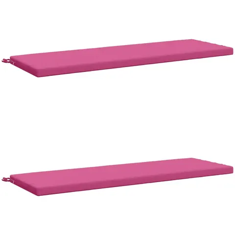 vidaXL Coussins de Banc SOEST 2 pc 100 % polyester Rose – 463207 – image 2