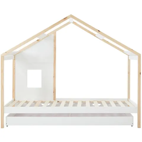 Vente-unique Hutbed hout wit 90 x 190 cm – 193169 – afbeelding 2