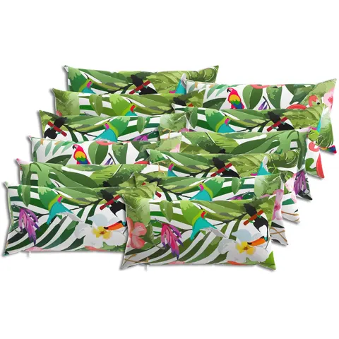 vidaXL Coussin 12 pc HEERLEN Multicolore 40 x 80 cm Polyester – image 2