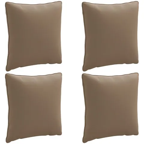 vidaXL Coussin de dos PUTTEN 4 pc 100 % polyester Taupe – 419556 – image 2