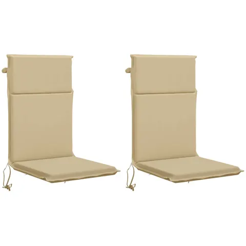 vidaXL Coussin de chaise à dossier haut GEMERT 2 pc 100 % polyester – 425694 – image 2