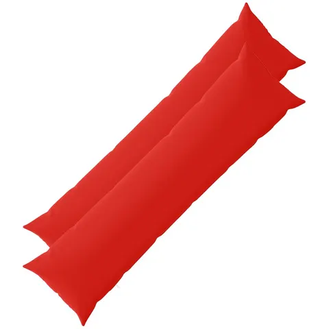vidaXL Coussin 2 pc HEERLEN Rouge 40 x 145 cm Polyester – image 2