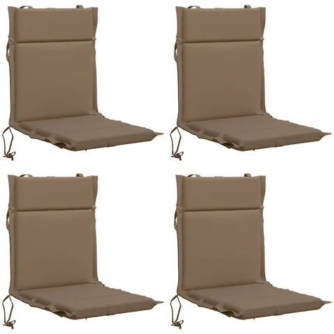 vidaXL Coussin de chaise à dossier bas GEMERT 4 pc 100 % polyester – 432913 – image 2