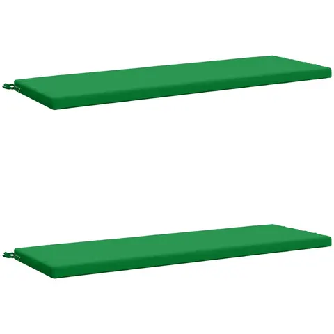 vidaXL Coussins de Banc SOEST 2 pc 100 % polyester Vert – 462545 – image 3