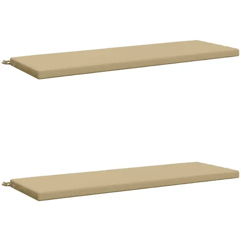 vidaXL Coussins de Banc SOEST 2 pc 100 % polyester Beige – 462408 – image 2