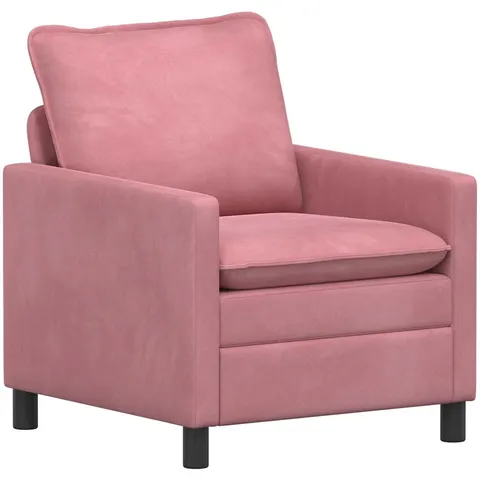 vidaXL Canapé Rose Velours – image 2
