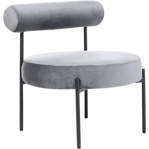 ALPHA - Fauteuil - Grijs - Fluweel – afbeelding 2