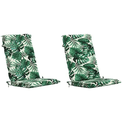 vidaXL Coussin de chaise à dossier haut GEMERT 2 pc 100 % polyester – 427735 – image 3