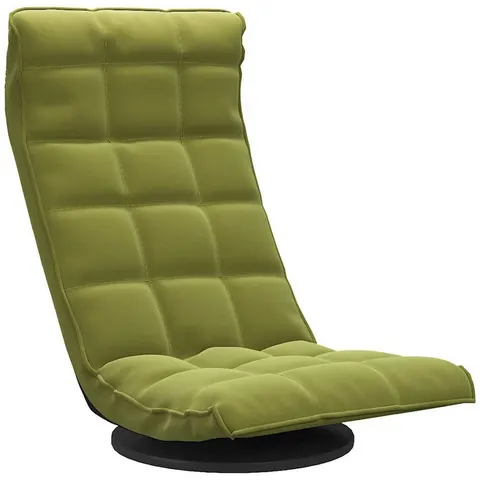 vidaXL Chaise de sol pivotante Vert clair Velours – image 2